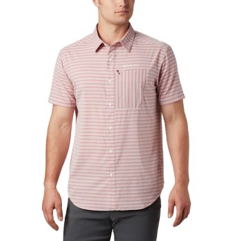 Pánské Košile Columbia Twisted Creek II Short Sleeve Červené Proužek JPCYRV659